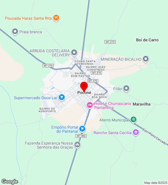 Mapa da localização