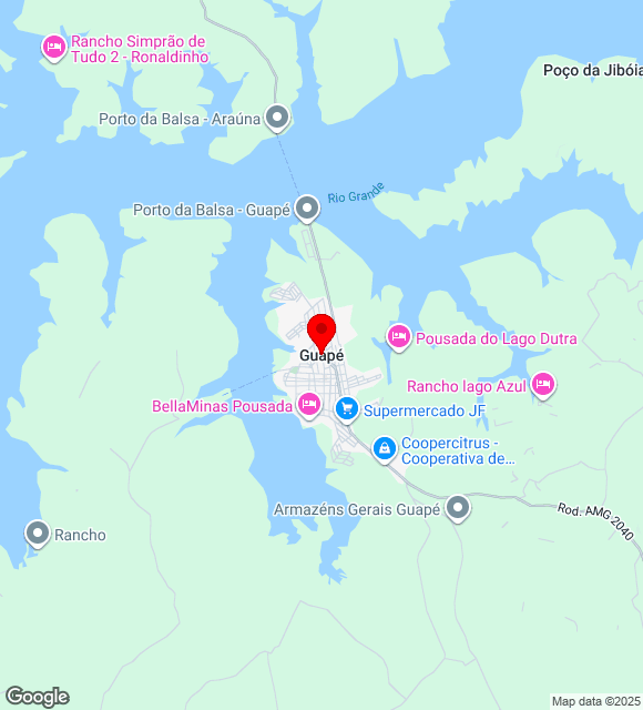 Mapa da localização