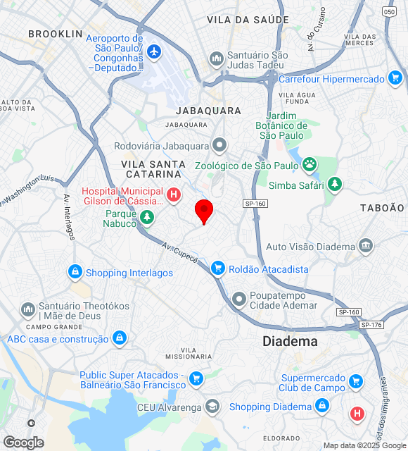 Mapa da localização