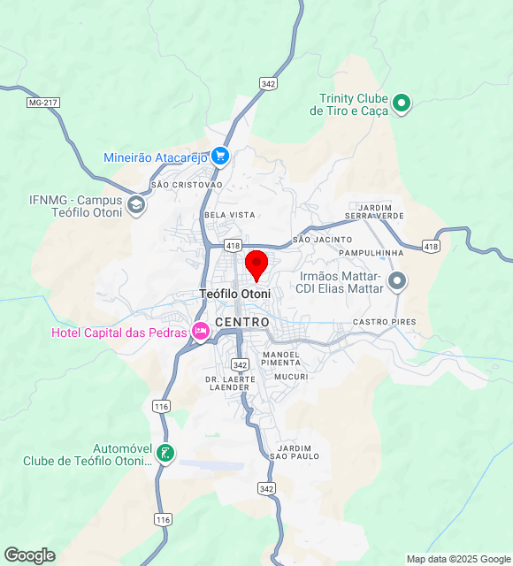 Mapa da localização