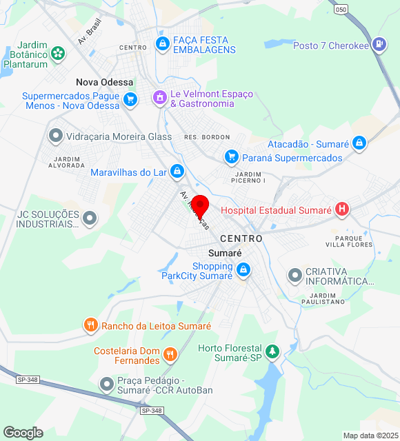 Mapa da localização
