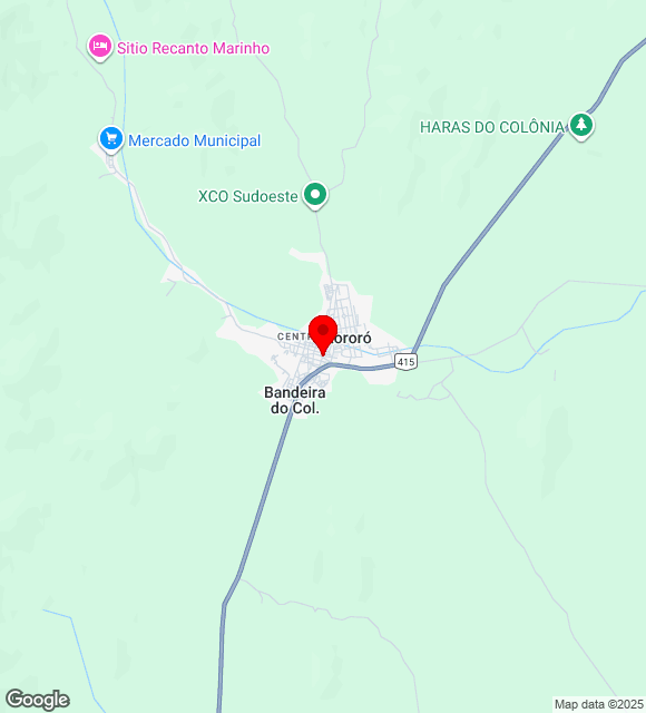 Mapa da localização