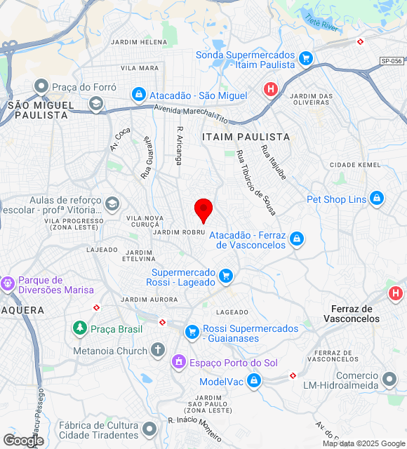 Mapa da localização