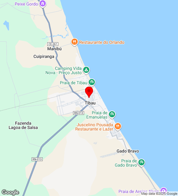 Mapa da localização