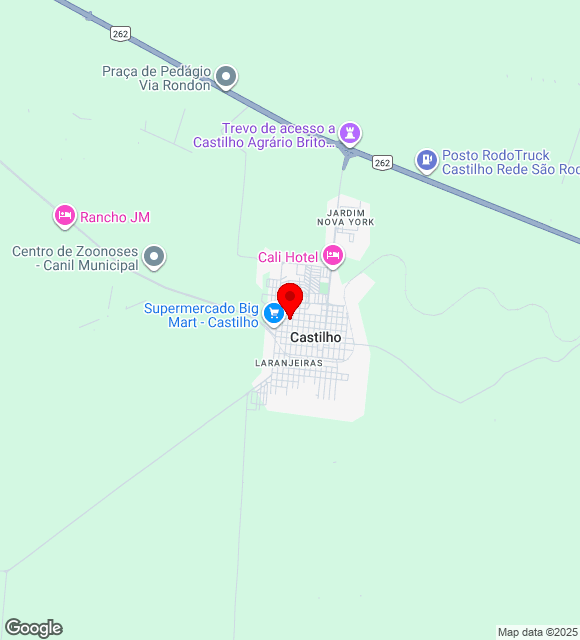 Mapa da localização