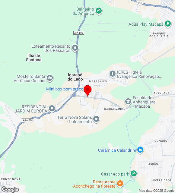 Mapa da localização