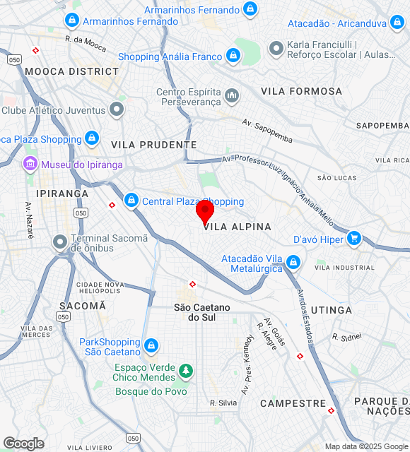 Mapa da localização