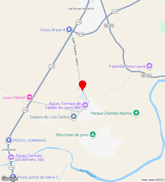 Mapa da localização