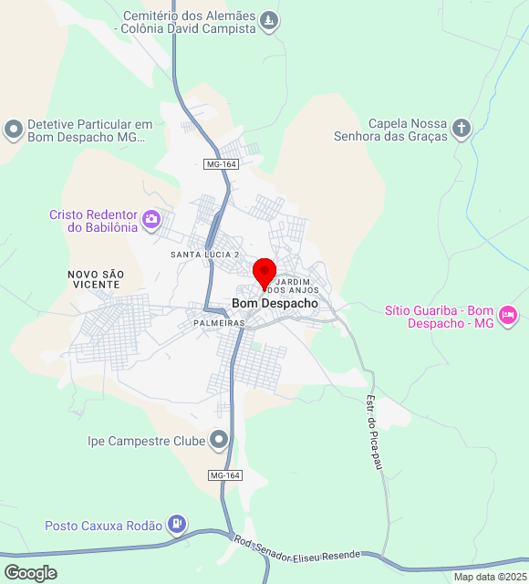 Mapa da localização