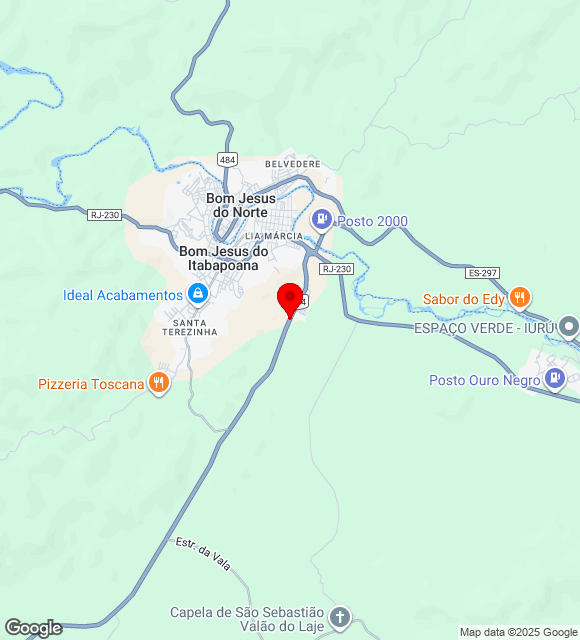 Mapa da localização