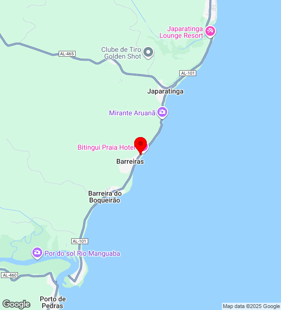 Mapa da localização