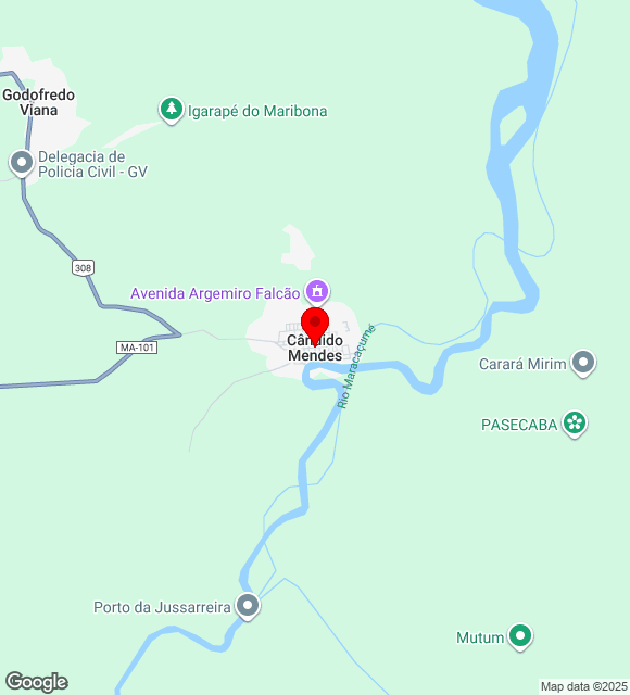 Mapa da localização