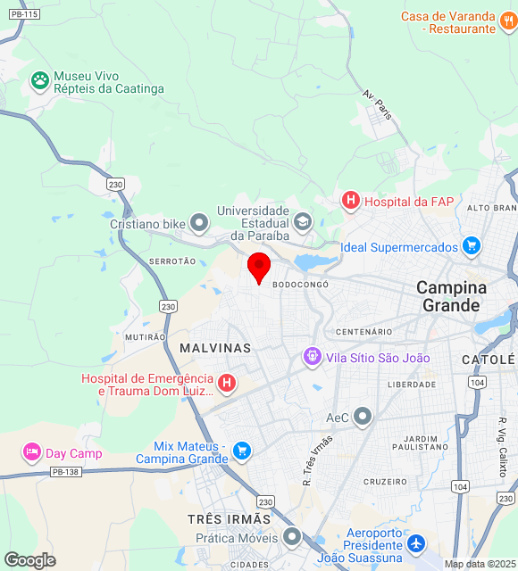 Mapa da localização
