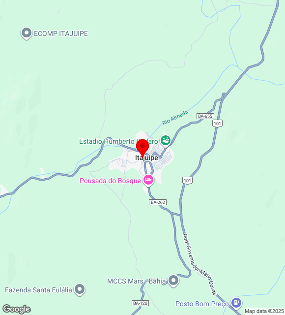 Mapa da localização
