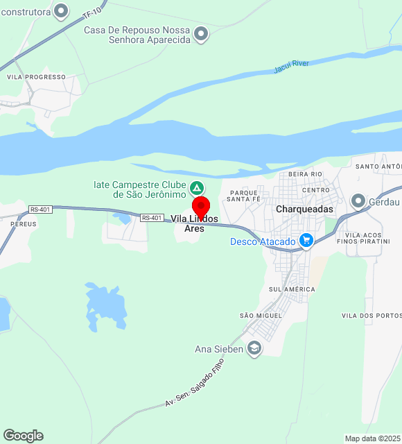 Mapa da localização