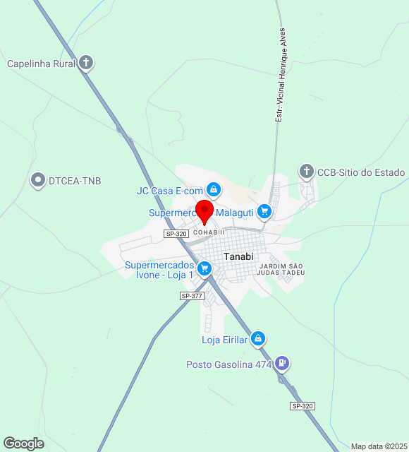 Mapa da localização