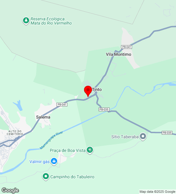 Mapa da localização