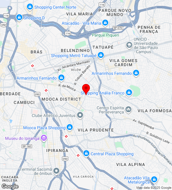 Mapa da localização