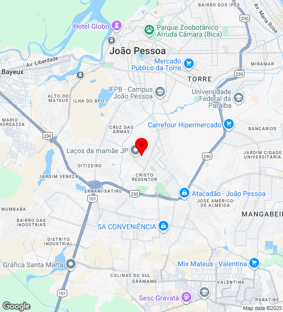 Mapa da localização