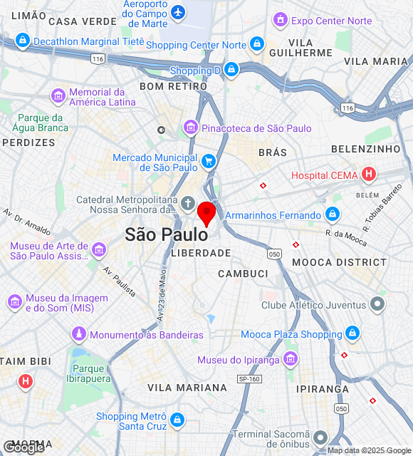 Mapa da localização