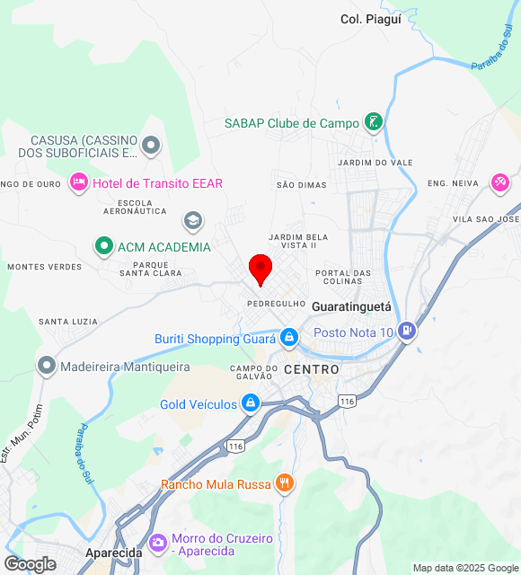 Mapa da localização