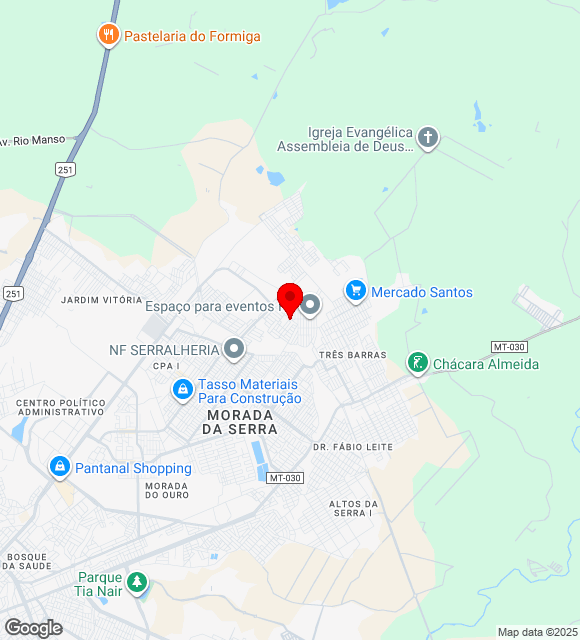 Mapa da localização