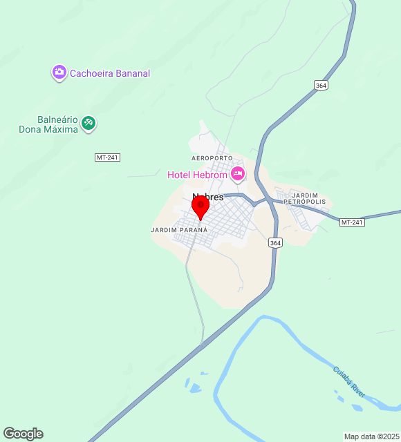 Mapa da localização