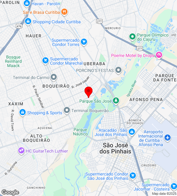 Mapa da localização