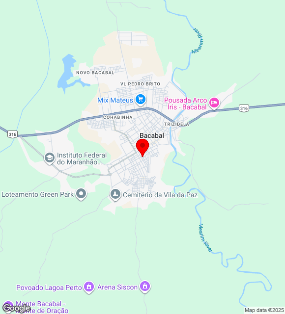 Mapa da localização