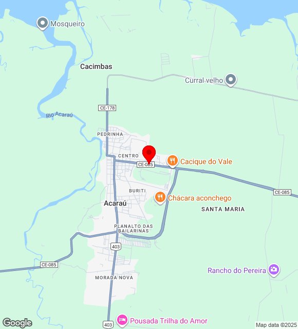 Mapa da localização