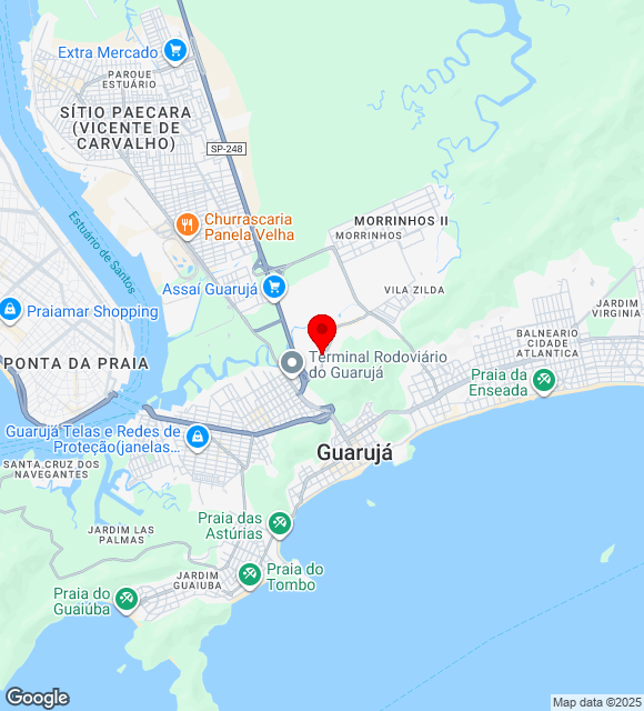 Mapa da localização