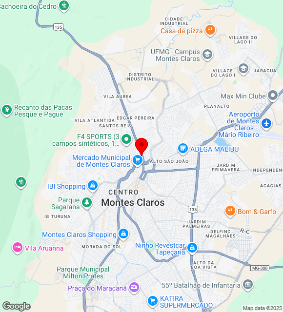 Mapa da localização
