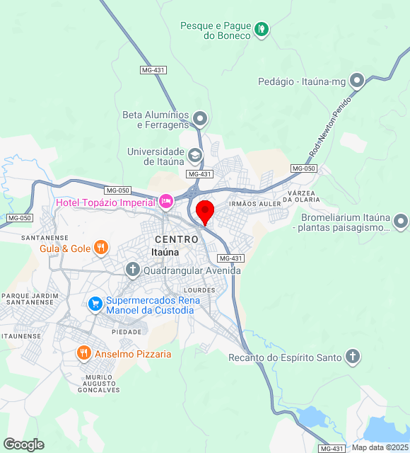 Mapa da localização