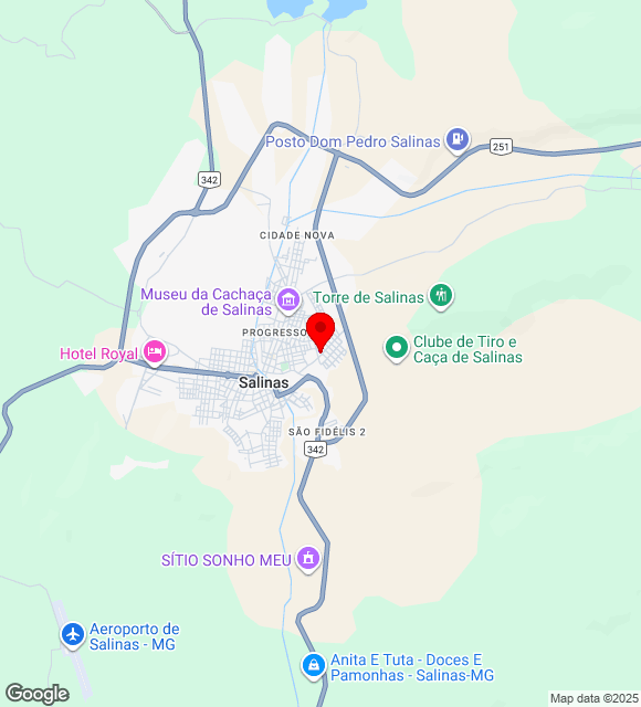Mapa da localização
