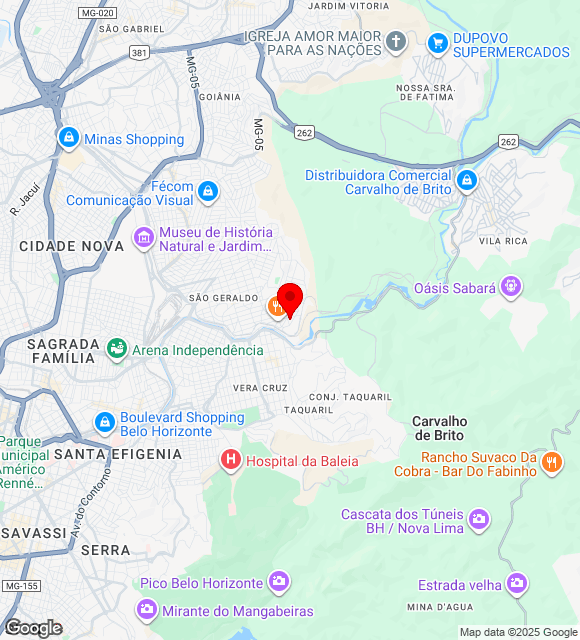 Mapa da localização