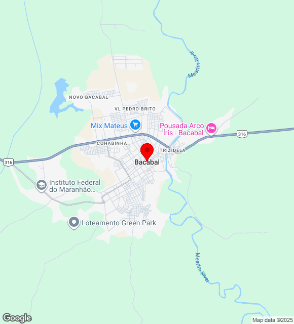 Mapa da localização