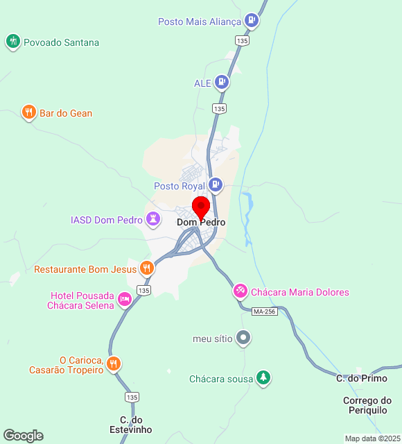 Mapa da localização