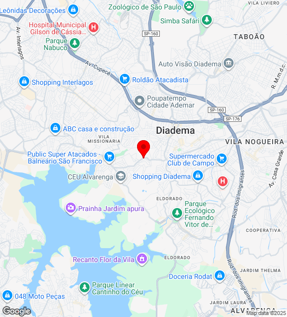 Mapa da localização