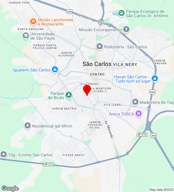Mapa da localização