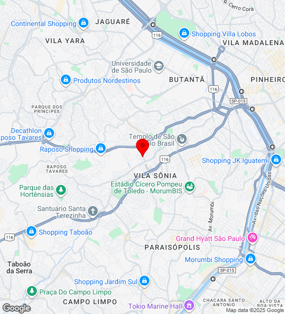 Mapa da localização