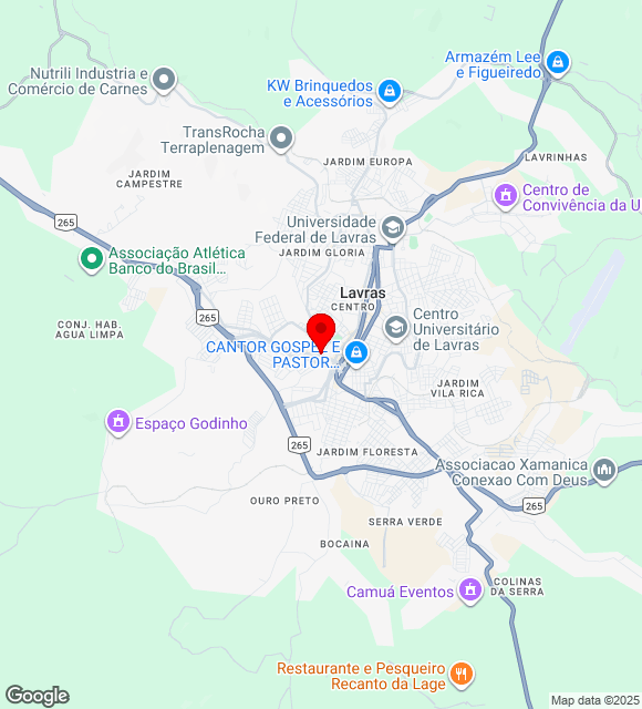 Mapa da localização