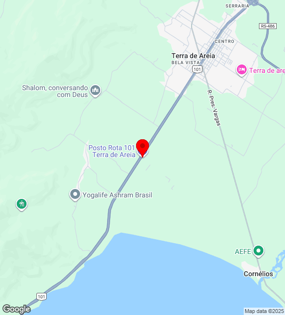 Mapa da localização