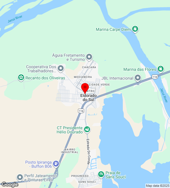 Mapa da localização