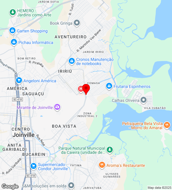Mapa da localização