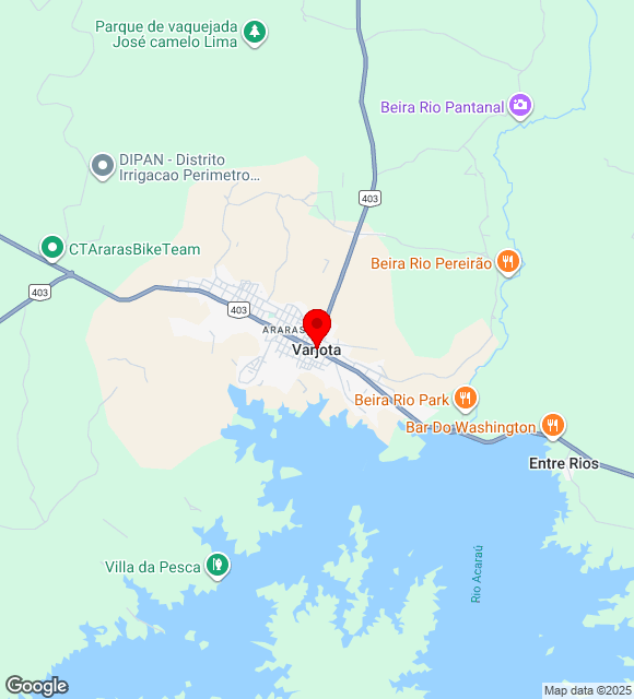 Mapa da localização