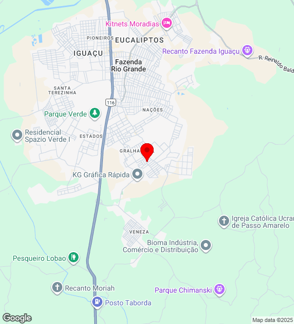 Mapa da localização