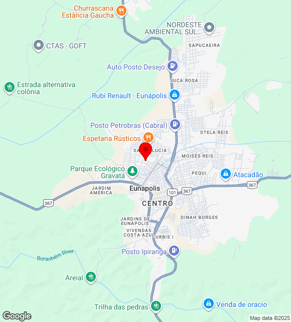 Mapa da localização