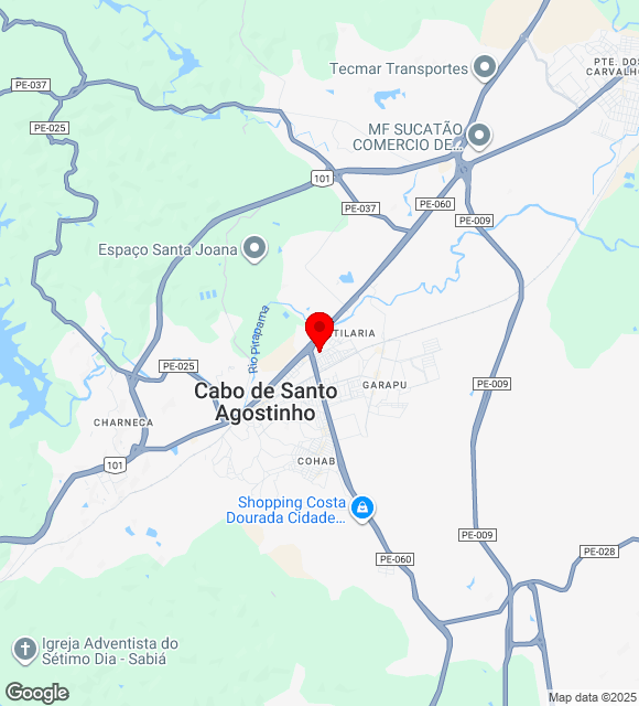 Mapa da localização