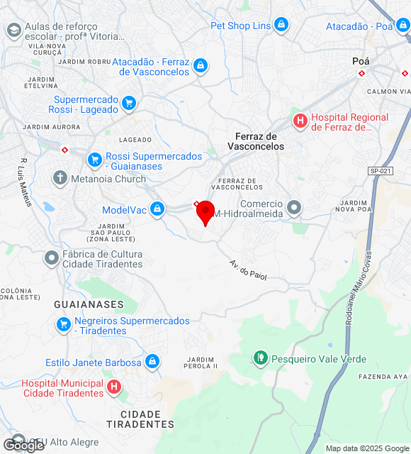 Mapa da localização