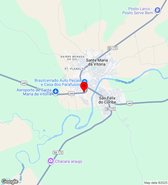 Mapa da localização